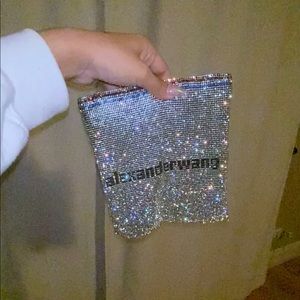 Alexander Wang Wangloc pouch rhinestone crystal